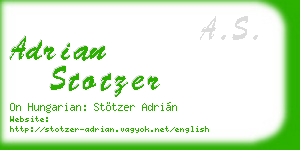adrian stotzer business card